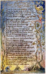 P.125-1950.pt53 The School Boy: plate 53 mula sa Songs of Innocence and of Experience (copy AA) c.1815-26 (etching, ink and watercolor)finn