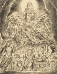 Saatana Jumalan valtaistuimen edessä, 1825.