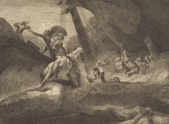 Luonnos haaksirikosta, 1809.