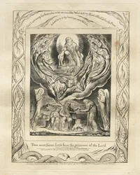 Jobin kirja: Pl. 5, Sitten Saatana lähti Herran edestä, 1825.