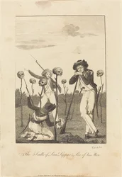 Luuts Lepparin pääkalot ja kuusi hänen miestään, 1793.