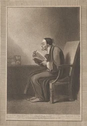Pantaloon: Kuudes ikä vaihtuu laihaan ja tossuun Pantaloon Shakespeare, Kuten Y..., 1799.