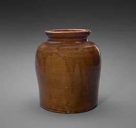 Jar, c. 1870-1872 (liukulasitettu kivitavara)