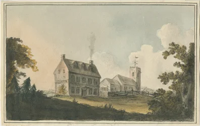 Edingale Church: akvarellimaalaus ja [c 1790]