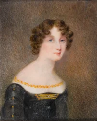 Georgina Elizabeth Moncreiffin muotokuva, Bradfordin toisen jaarlin (1792-1842) vaimo