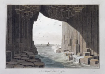 Fingalin luolassa, Staffassa, Skotlannissa, 1829