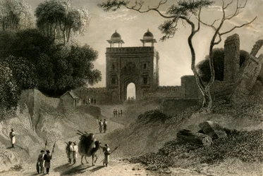 Agra-portti, Chauter Serai, 1835.