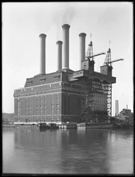 Sherman Creekin voimalaitos, W. 201st Street, Inwood, New York City, kesäkuu 1916