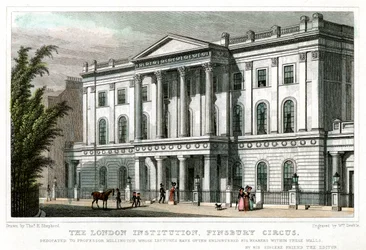 Lontoon instituutti, Finsbury Circus, Lontoo, 1827.