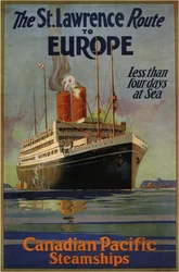 Kanadan Tyynenmeren St. Lawrence -reitti Eurooppaan, 1925