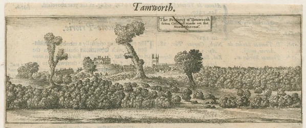 Tamworth - Panorama: kuparilevykaiverrus ja [1600-luku]