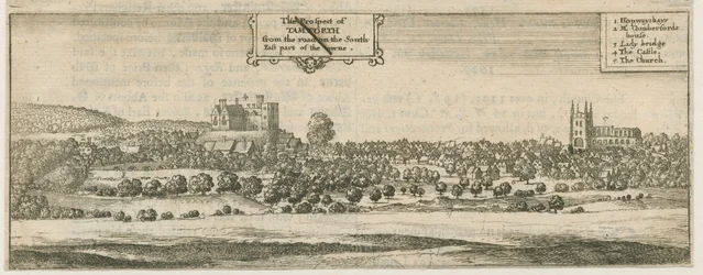 Tamworth - Panorama: kaiverrus ja [1600-luku]