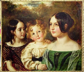 The Wood Children - Emily, Frederick ja Mary, noin 1845 (öljy kankaalle)