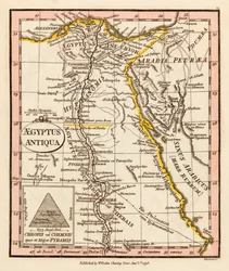 Muinainen Egypti. Kartta.