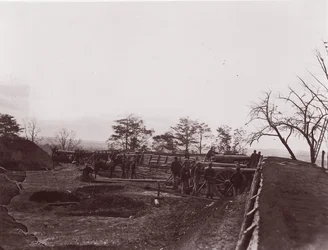 Lähellä Dutch Gapia, Virginia. Fort Brady, n. 1865.