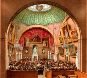 Valtuustohuone, Guildhall, Lontoon kaupunki, 1886.
