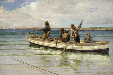 Saaliin vetäminen, 1884