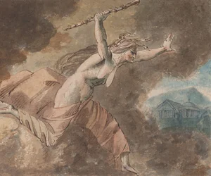 Envy from Ovidin House of Envy Book II, rivit 760-796 recto..., 1770-80.