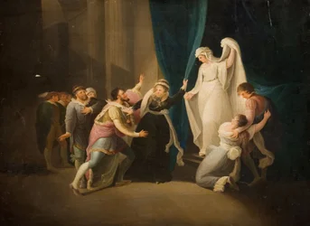 Kohtaus Shakespearen Talvitarinasta, 1770-1800.