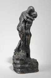 Pienoismalli teokseen "Suudelma", noin 1916