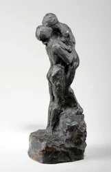 Pienoismalli teokseen "Suudelma", noin 1916