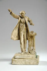William Ewart Gladstonen patsaan pienoismalli Strandilla, Lontoo, noin 1905 (kipsi).
