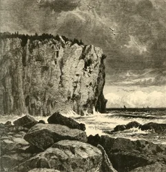 "Cliff lähellä Beaver Baytä", 1872.