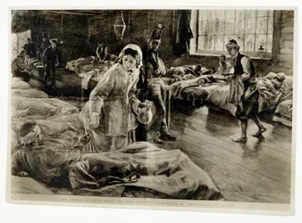 "Viisikymmentä vuotta sitten elokuvan sankaritar: Miss Florence Nightingale Scutarin sairaalassa", pub. Graphicissa 19. marraskuuta 1904
