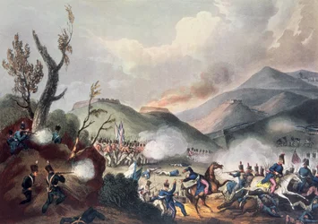 Busacon taistelu, 27. syyskuuta 1810, kaiverrus Thomas Sutherland (s. 1785)