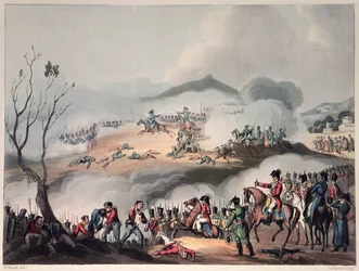 Orthesin taistelu, 27. helmikuuta 1814, kaiverrus Daniel Havell