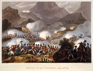 Pyreneiden taistelu, 28. heinäkuuta 1813, pub. Lontoo 1815