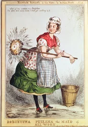Robertena Peelena kaiken työn piika, nro. 4 vuonna 1829 julkaistusta "Household Servants" -sarjasta