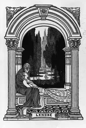 Lenore, teoksesta "Edgar Allan Poen runot", 1900
