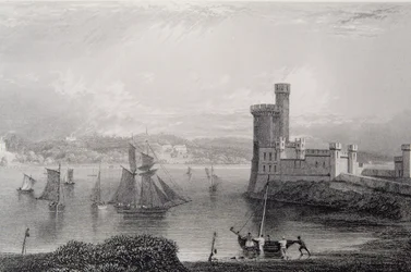Black Rock Castle, lähellä Corkia, Irlanti, 1830-luku