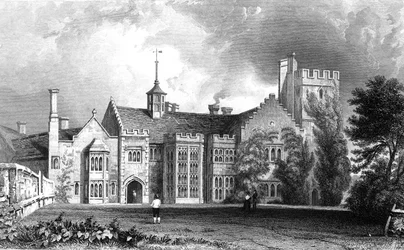 Horeham Hall, malapit sa Thaxted, Essex, inukit ni John Carr Armytage, 1831 finn