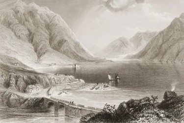 Leenane, Connemara, Galwayn kreivikunta, Irlanti, George Virtuen kirjasta 