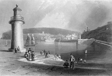 Whitehavenin satama, n. 1840-50