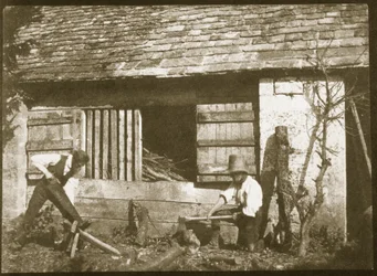 Puunkaivertajat, 1845 (suolapaperipainatus kalotypianegatiivista)