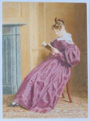 Mrs Gurney Hoare, noin 1837 (lyijykynä, wc ja guassi paperille).