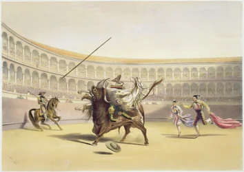 Picadoria ja hevosta heittelevä härkä, 1865