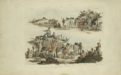 Leirikohtaukset, 1803 (värillinen etsaus)