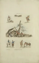 Leirikohtaukset, 1803 (värillinen etsaus)
