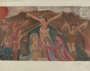 Ristin asema nro 12: Jeesus kuolee ristillä, n. 1936.