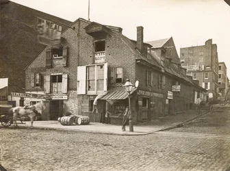 Race Street Wharf, Delaware Avenue Race Streetillä, 1867