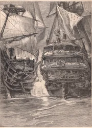 Hyökkäys "Ville de Paris" -puistoon 1782 jKr