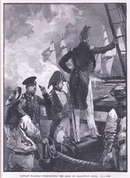 Kapteeni Walpole sieppaamassa Duke of Saldanhan laivoja