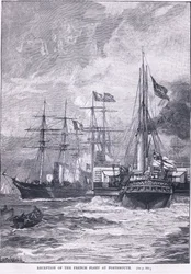 Ranskan laivaston vastaanotto Portsmouthissa 1865 jKr