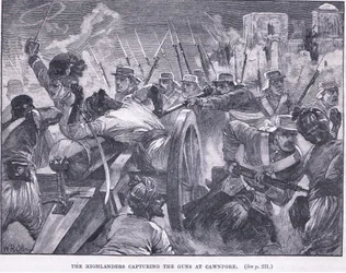 Ylämaalaisten joukkojen valloitus Cawnporessa 1857 jKr.