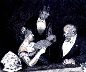Figuurit Opera-laatikossa (etsaus)