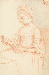 Senhora sentada com bookfinnish